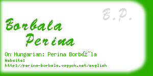 borbala perina business card